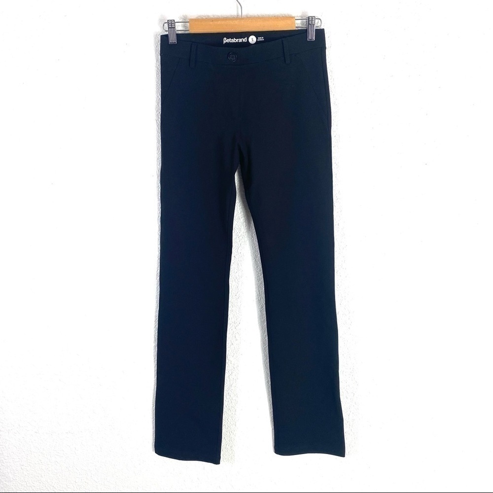 Betabrand Classic Black Straight Pants SZ MP - Picture 4 of 6